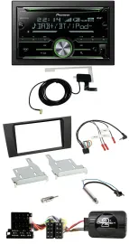 Pioneer CD USB Lenkrad Bluetooth 2DIN DAB Autoradio für Audi A4 1999-2001