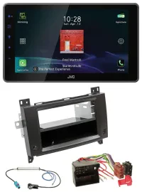 Автомагнитола для Mercedes Viano/Vito 2006–2014 JVC DAB, MP3, Bluetooth, USB, черный