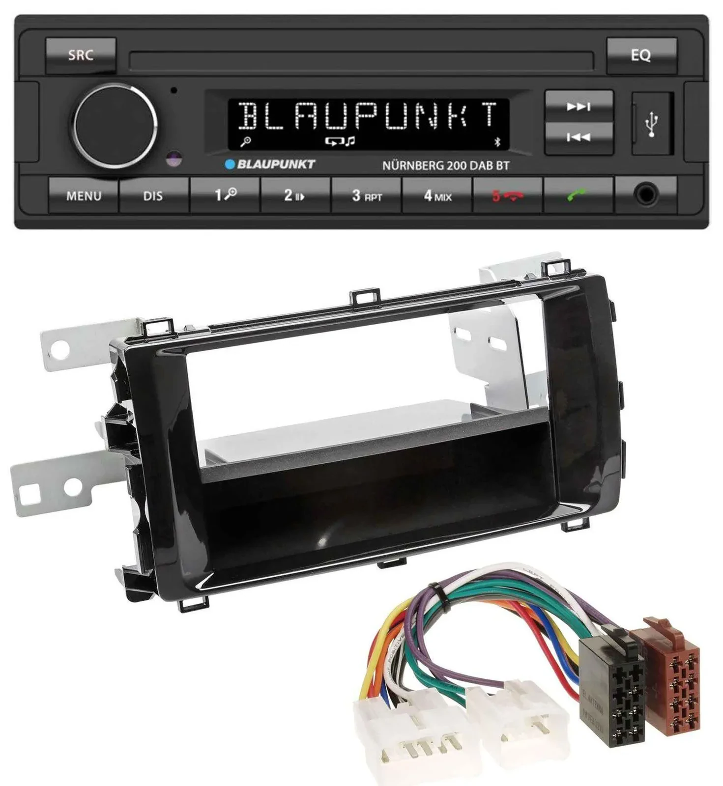 Blaupunkt USB DAB MP3 Bluetooth Autoradio für Toyota Auris (ab 2013) schwarz