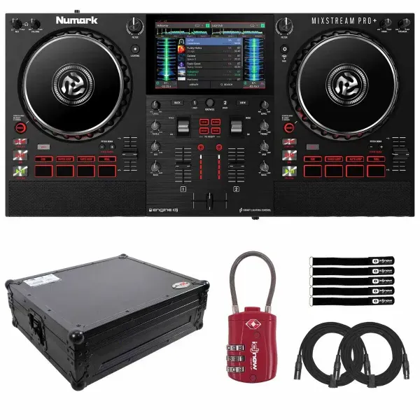 DJ-контроллер с джогом Numark MIXSTREAM PRO+ с аксессуарами