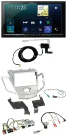 Pioneer 2DIN DAB USB Lenkrad Bluetooth Autoradio für Ford Fiesta 2010-2017 silbe