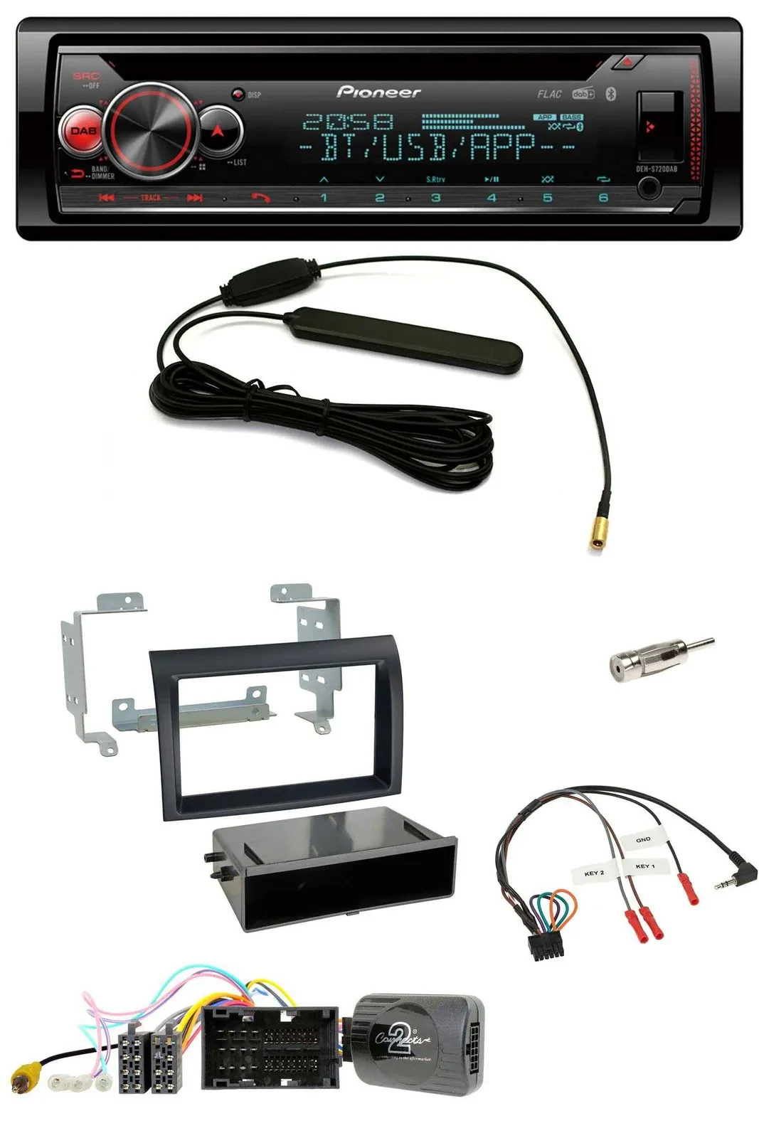 Автомагнитола для Citroen Jumper (с 2014) Pioneer USB, DAB, Bluetooth, CD, поддержка управления с руля