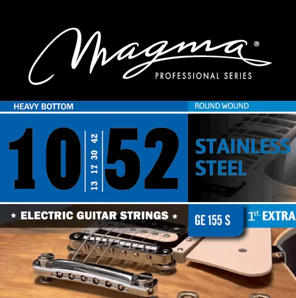 Струны для электрогитары Magma Strings GE155S Stainless Steel 10-52