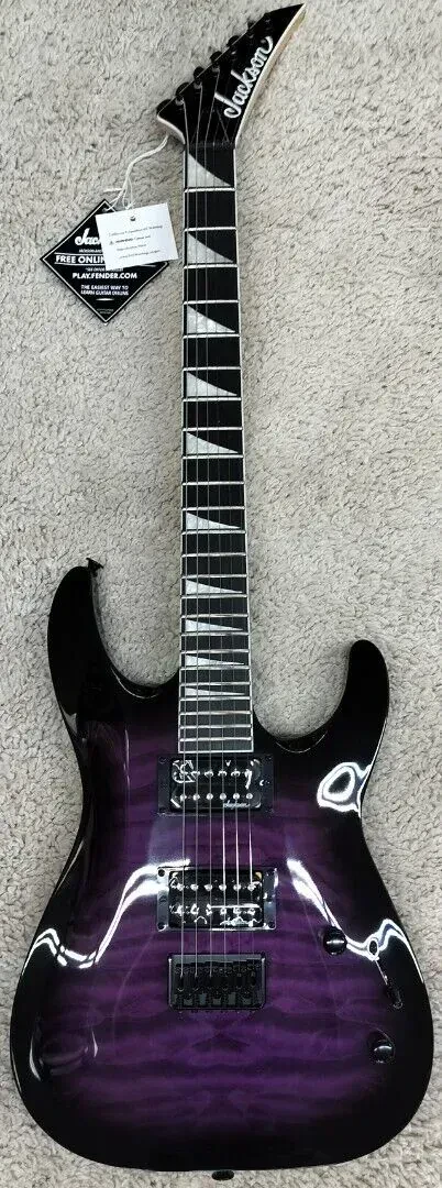 Электрогитара Jackson JS32Q DKA HT Dinky Arch Top Transparent Purple Burst