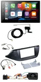 Pioneer Lenkrad USB Bluetooth DAB 2DIN Autoradio für Kia Ceed ab 2012 schwarz oh