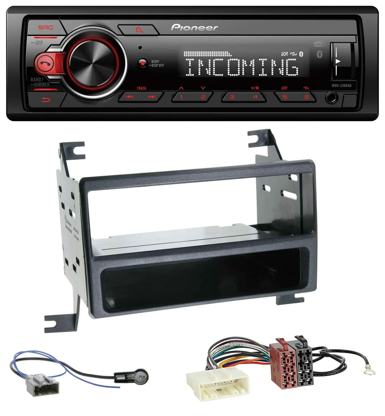 Автомагнитола для Nissan Juke (J15, 2010–2014) Pioneer Bluetooth, USB, DAB, MP3