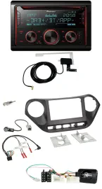 Автомагнитола для Hyundai i10 Pioneer 2DIN, DAB, USB, CD, Bluetooth