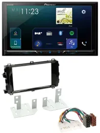 Pioneer MP3 Bluetooth USB 2DIN DAB Autoradio für Toyota Auris (ab 2013)