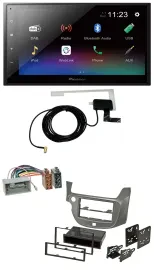 Pioneer DAB MP3 Bluetooth 2DIN USB Autoradio für Honda Jazz ab 09 silber