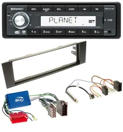 Continental MP3 AUX USB DAB 1DIN Autoradio für Audi A3 8P 03-06 Aktivsystem Mini