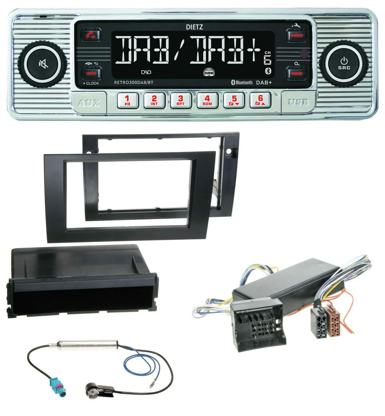 Dietz Bluetooth MP3 DAB USB Autoradio für Audi A4 99-01 B5 Symphony Bose Aktivsy