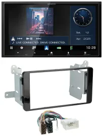 Kenwood Bluetooth 2DIN USB DAB MP3 Autoradio für Fiat Fullback Mitsubishi L200 a