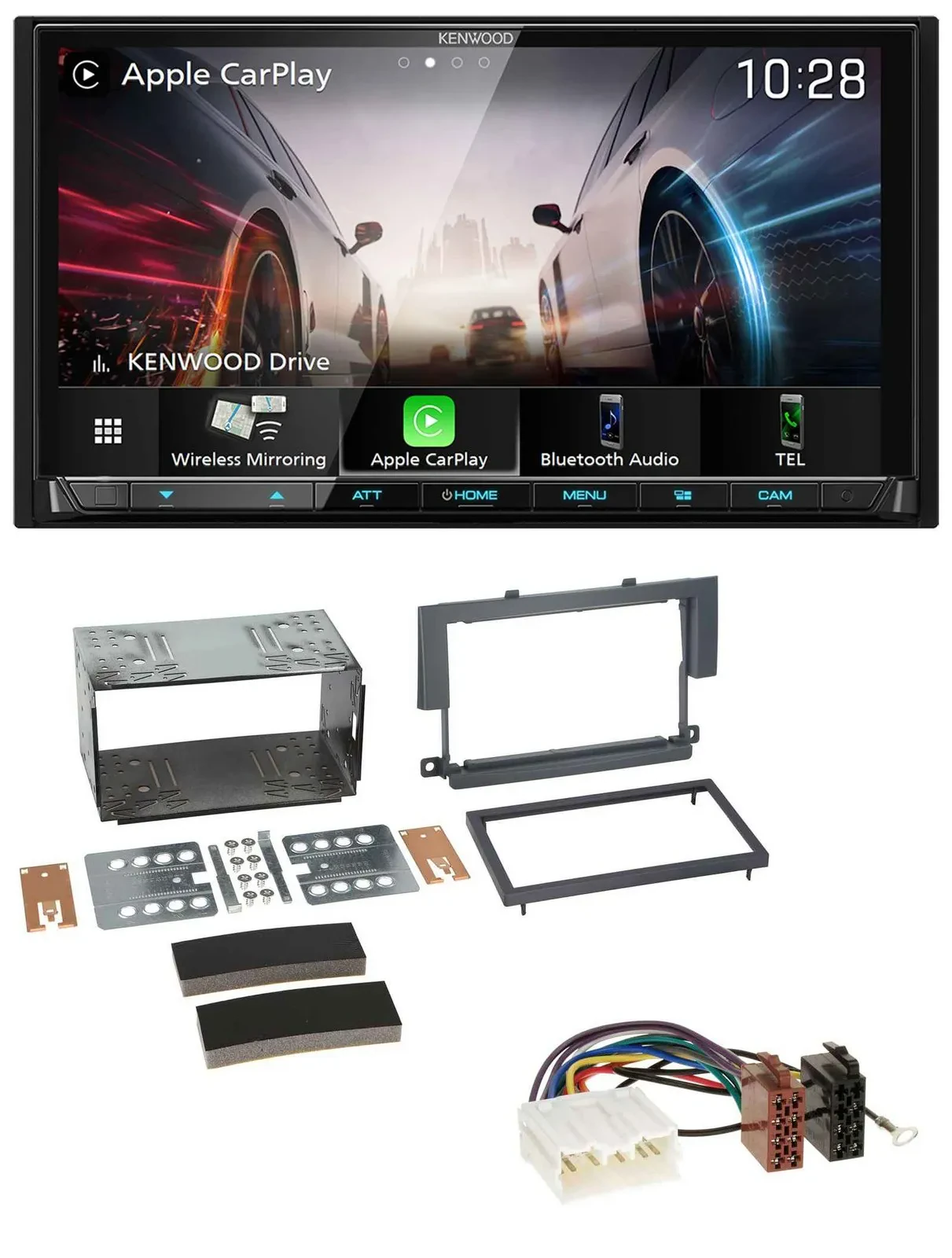 Kenwood MP3 2DIN USB DAB Bluetooth Autoradio für Mitsubishi Colt 2004-2009