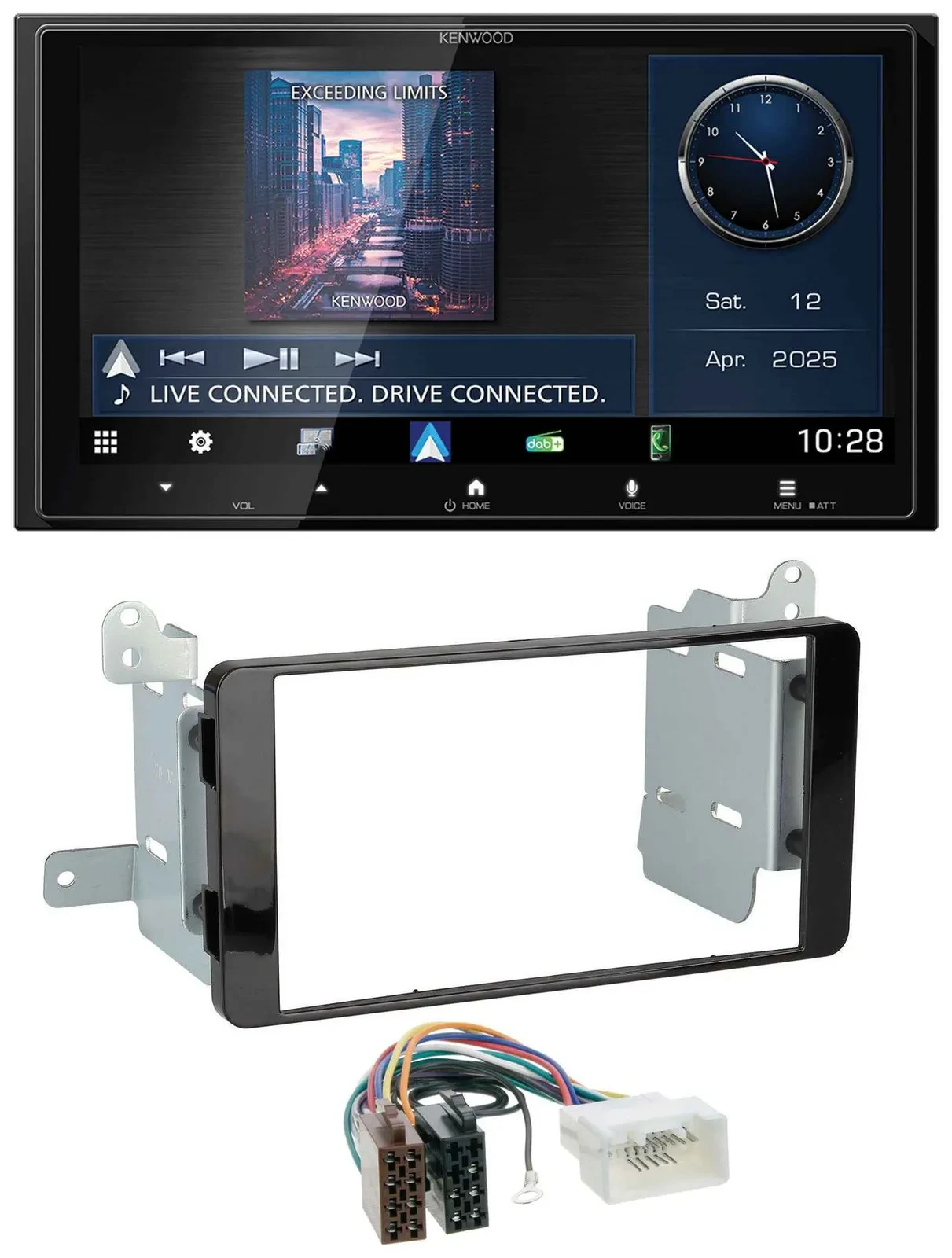 Kenwood Bluetooth 2DIN USB DAB MP3 Autoradio für Fiat Fullback Mitsubishi L200 a