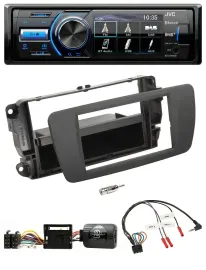 JVC Bluetooth Lenkrad USB DAB Autoradio für Seat Ibiza tuam grey