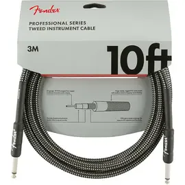 Инструментальный кабель Fender Professional Series Straight-Straight Instrument Cable 10 ft. Gray Tweed