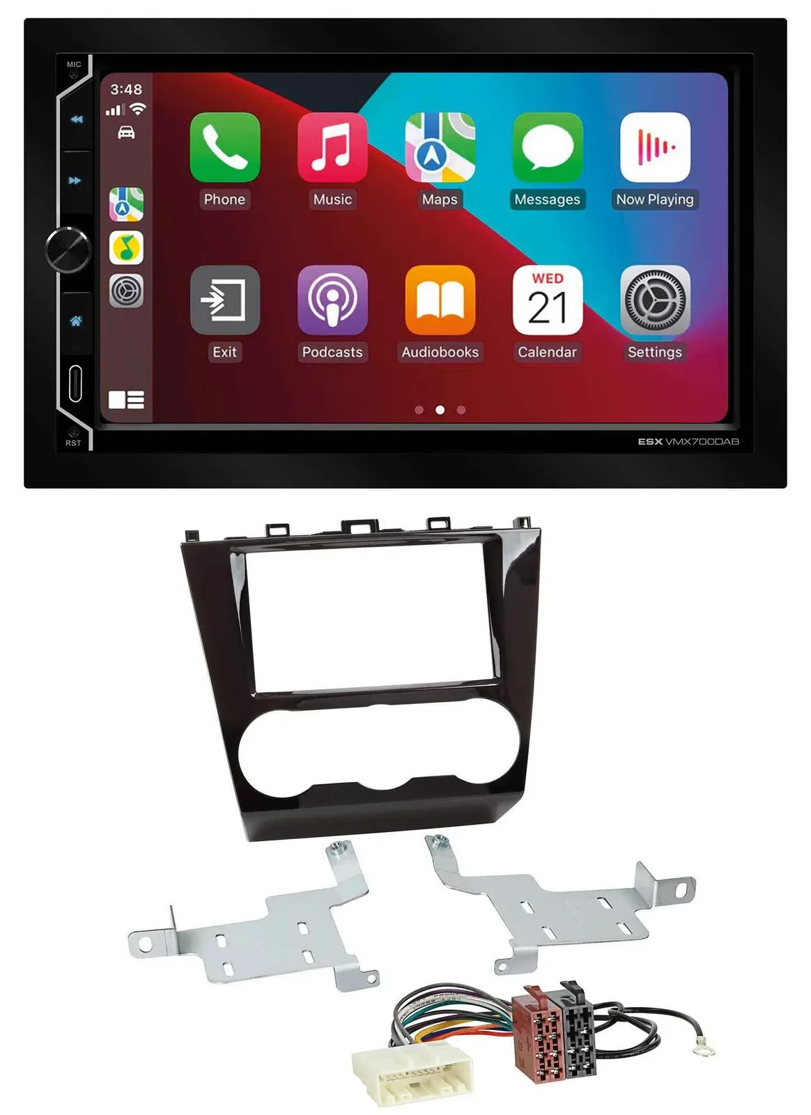 ESX 2DIN DAB USB MP3 Bluetooth Autoradio für Subaru Forester ab 2015