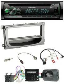 Pioneer USB MP3 DAB Lenkrad CD Autoradio für Ford Focus Galaxy C-Max Can ab 2007