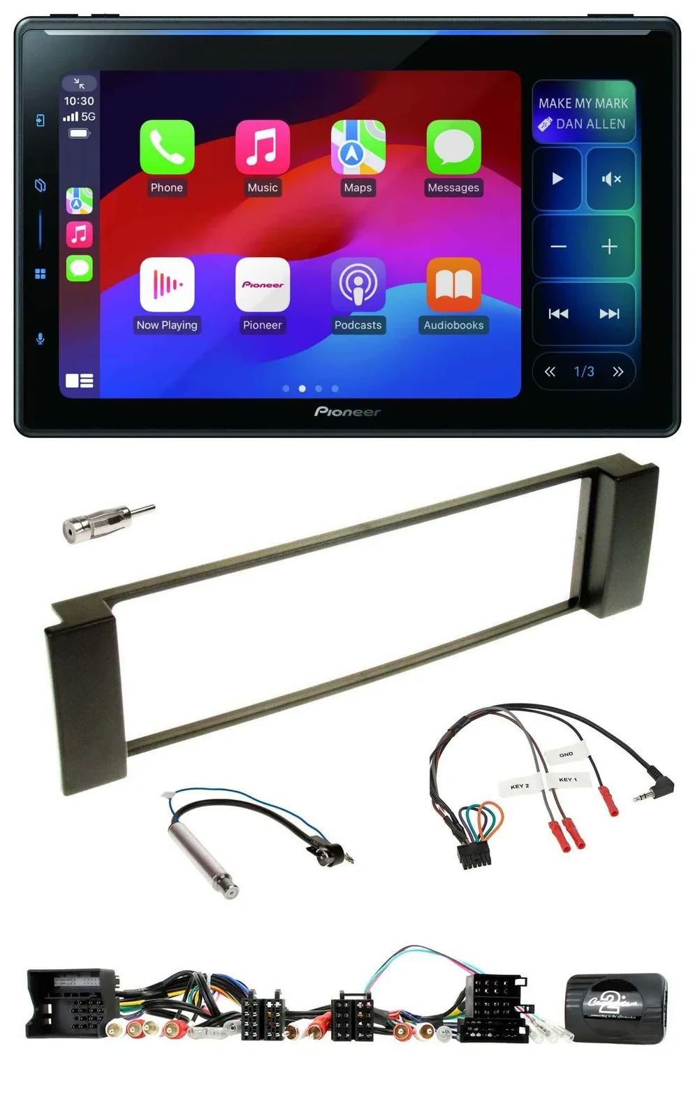 Pioneer Bluetooth DAB Lenkrad USB Autoradio für Audi A3 A6 Can-Bus 00-04