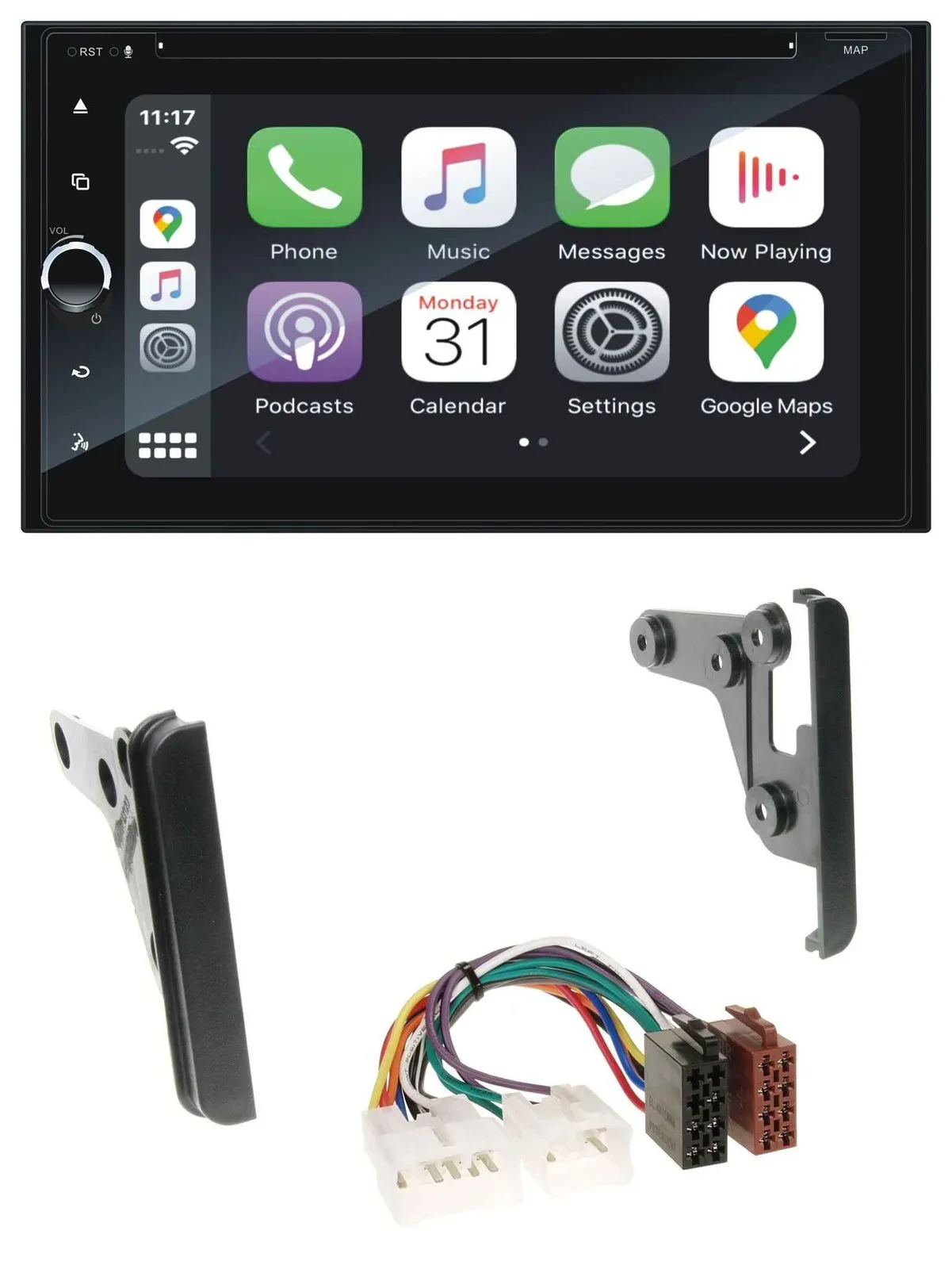 Blaupunkt 2DIN Bluetooth DAB USB DVD MP3 Autoradio für Toyota 4Runner 03-09 Echo