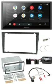 Pioneer USB 2DIN DAB Lenkrad Bluetooth Autoradio für Opel Corsa C 200-2004 charc