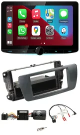 Kenwood Lenkrad USB DAB Bluetooth Autoradio für Seat Ibiza azabacheschwarz