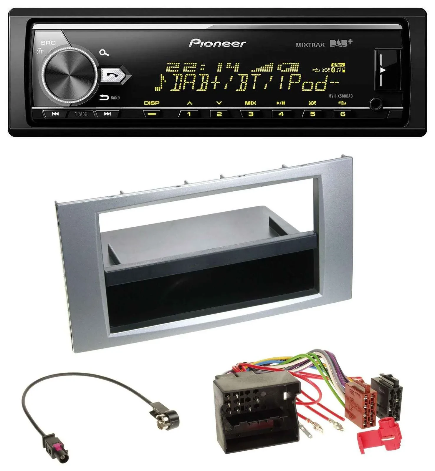 Pioneer Bluetooth USB DAB MP3 Autoradio für Ford Galaxy Focus C-Max S-Max 03-07