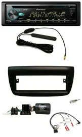 Pioneer CD MP3 Lenkrad DAB USB Autoradio für Fiat Doblo 2012-2015 schwarz