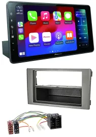 Pioneer Bluetooth DAB MP3 USB Autoradio für Iveco Daily (06-14) dunkelgrau