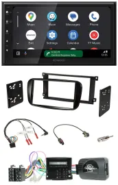 Автомагнитола Kenwood 2DIN DAB, Bluetooth, USB, для Ford Focus/C-Max, поддержка кнопок на руле, CAN-Bus