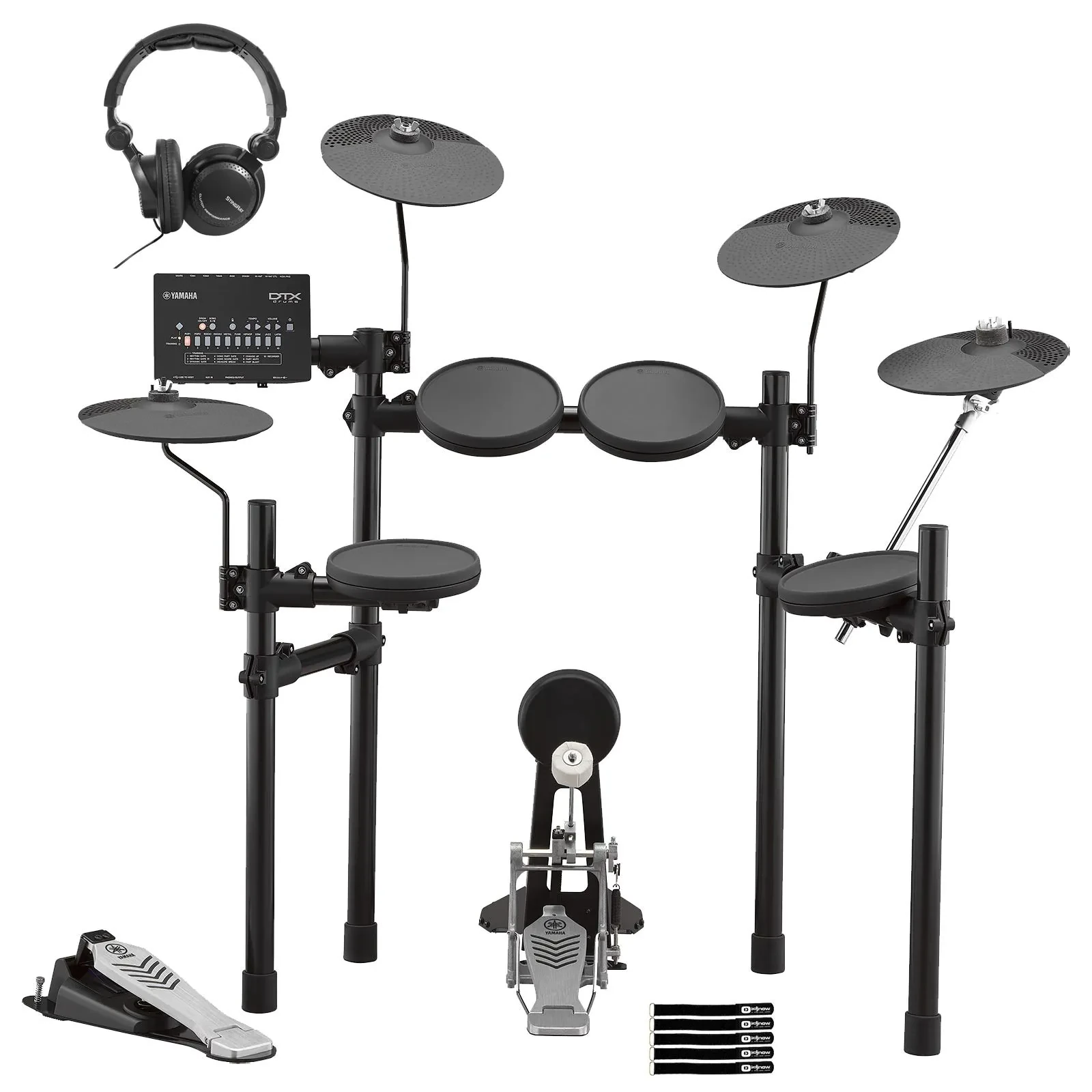 Yamaha Pro Audio DTX432K Electronic Drum Kit with Headphones Package