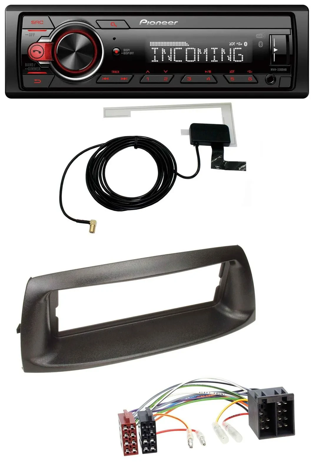 Pioneer USB MP3 DAB Bluetooth Autoradio für Fiat Punto (188, 1999-2005)