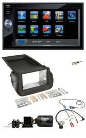 Blaupunkt 2DIN Bluetooth TMC USB Lenkrad SD Navigation für Citroen Nemo Peugeot