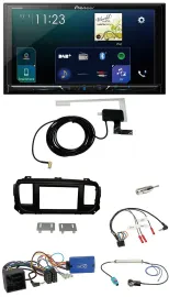 Автомагнитола для Citroën Spacetourer/Jumpy Pioneer 2-DIN, DAB, USB, Bluetooth, поддержка управления с руля