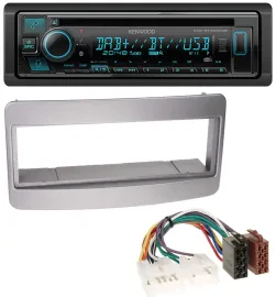 Kenwood Bluetooth DAB CD MP3 USB Autoradio für Toyota Celica MR2 dunkelsilber