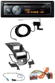 Автомагнитола Pioneer Bluetooth DAB MP3 USB CD для Ford Fiesta 2008–2010, черный