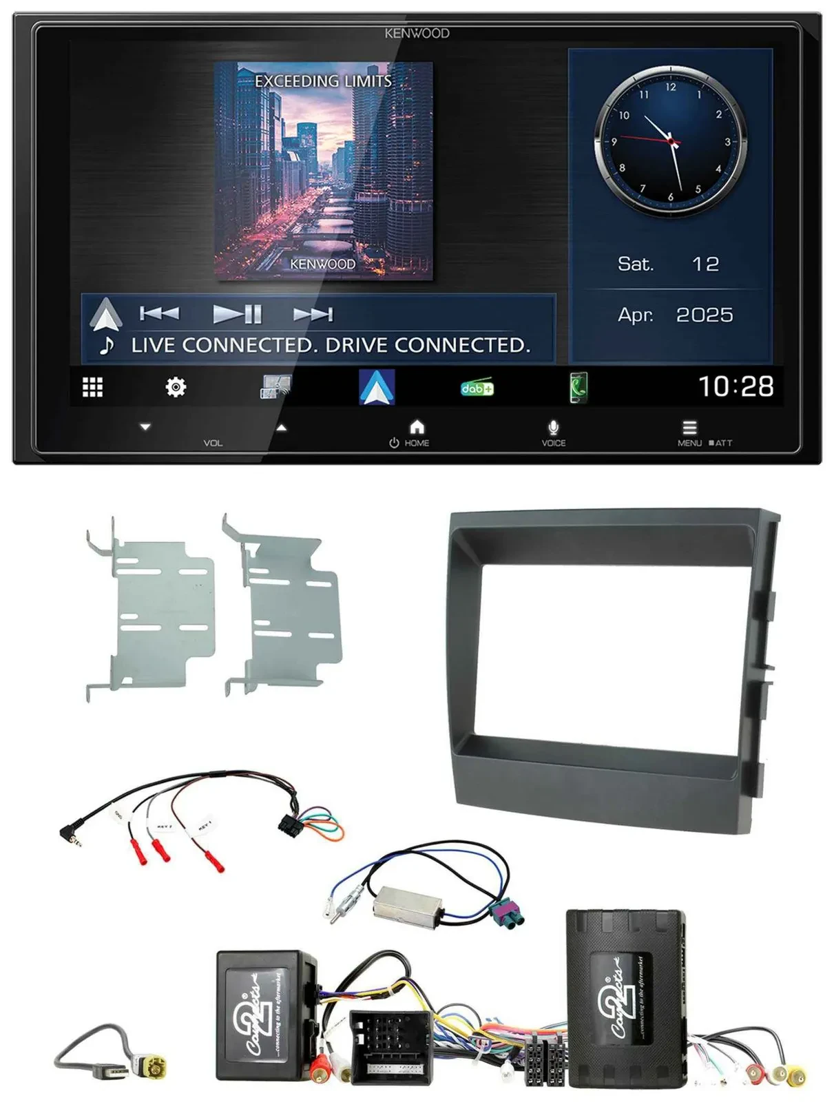 Автомагнитола для Porsche Panamera Kenwood 2DIN, Bluetooth, USB, DAB, поддержка кнопок на руле