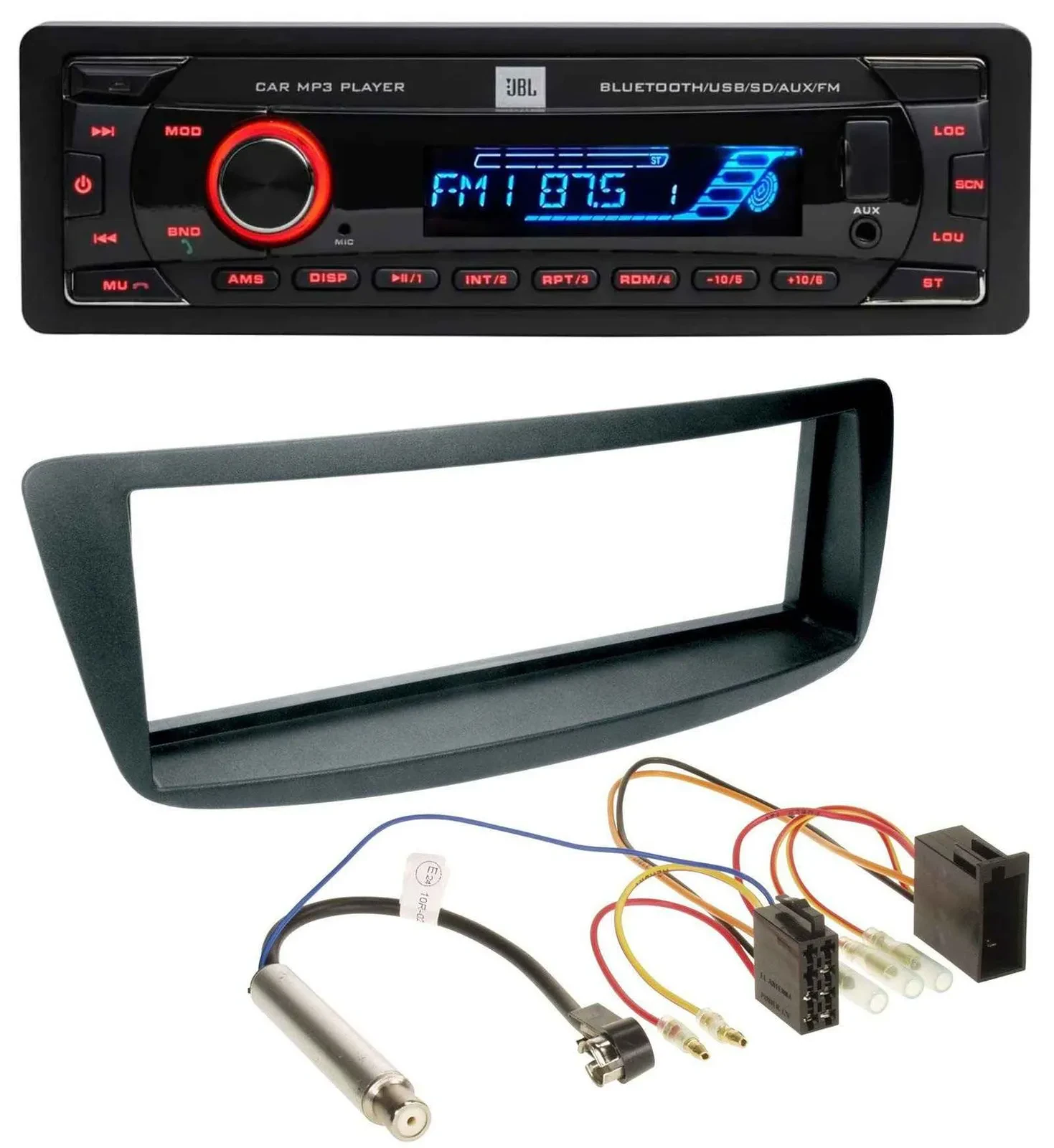 JBL AUX MP3 USB Bluetooth SD Autoradio für Peugeot 107 Citroen C1 Phantomeinspei
