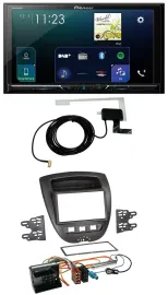 Pioneer 2DIN DAB USB MP3 Bluetooth Autoradio für Citroen C1 Peugeot 107 Toyota A