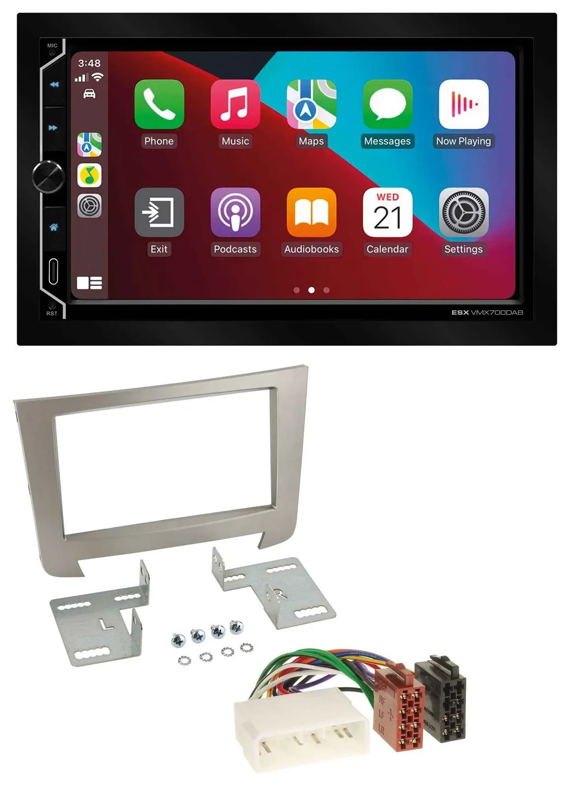 ESX 2DIN DAB USB MP3 Bluetooth Autoradio für SSangYong Rexton ab 2013