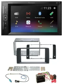 Pioneer DAB MP3 2DIN Bluetooth USB Autoradio für MAN TGA TGL TGM TGS TGX ab 2007