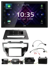 JVC DAB 2DIN Lenkrad Bluetooth USB Autoradio für BMW X5 X6 07-13 E70 E71 ohne Ve