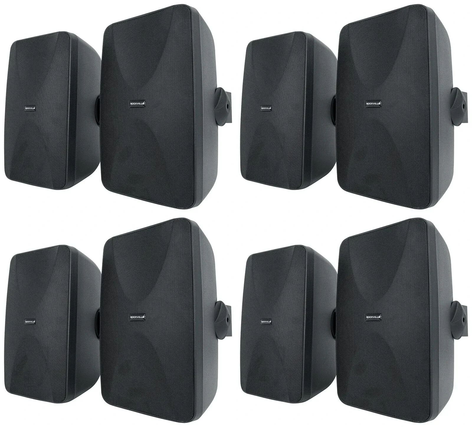 Настенная акустика Rockville WET-6525B Black 6.5" 40W (8 штук)