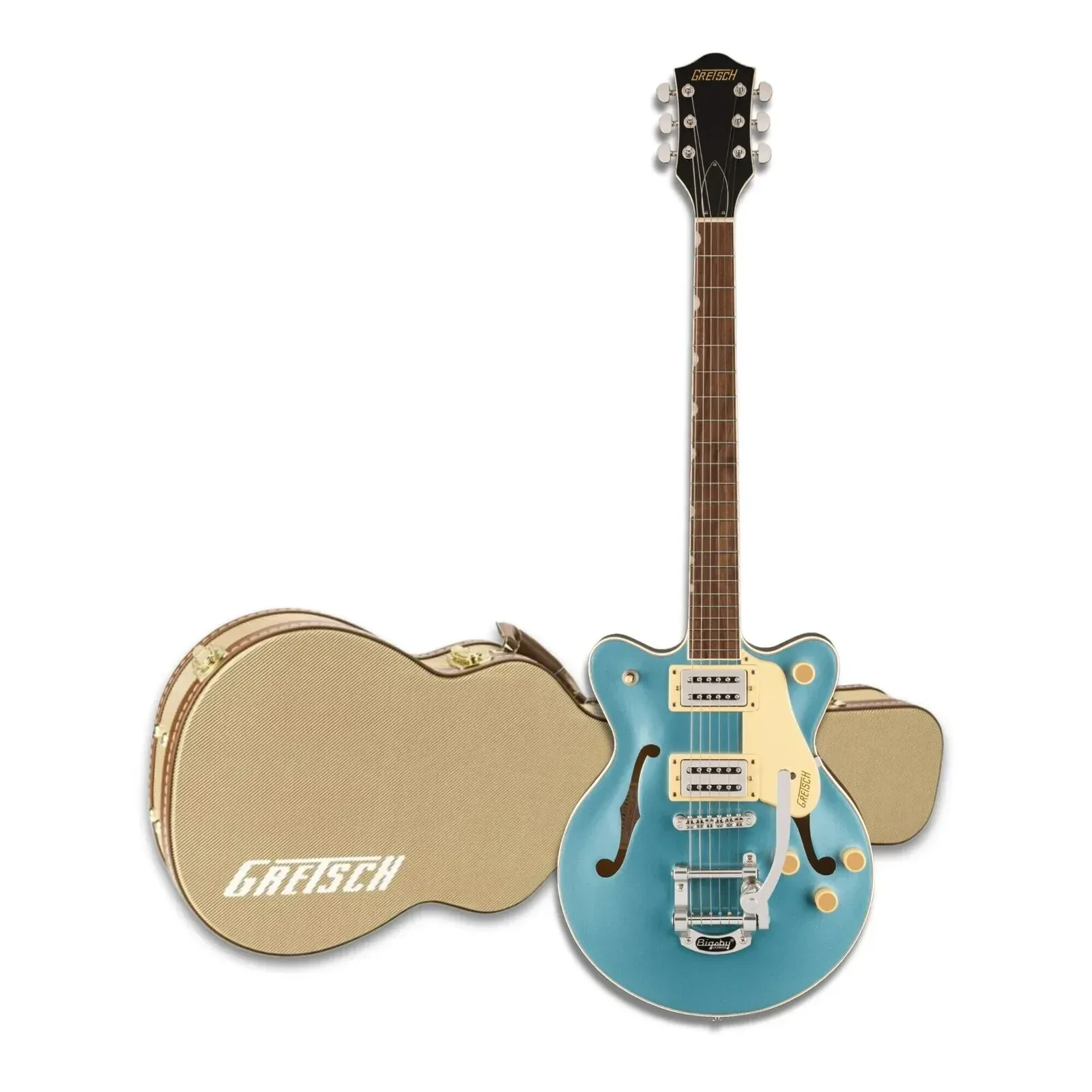 Gretsch G2655T Streamliner Center Block Jr Double Cut Arctic Blue Guitar Bundle