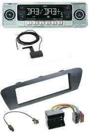 Dietz Bluetooth USB MP3 DAB Autoradio für Renault Scenic (ab 12) - grau