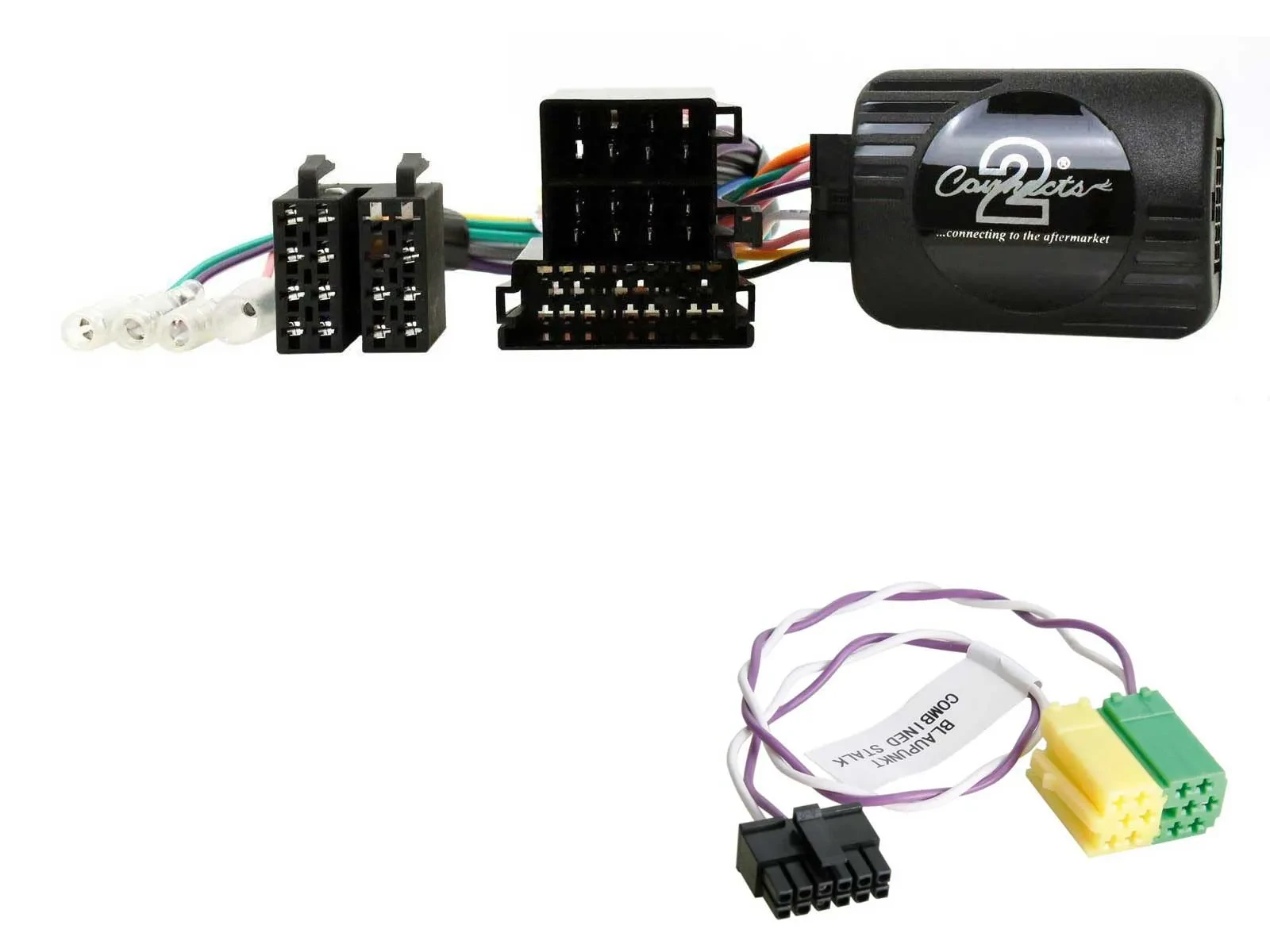 Connects2 CAN-Bus- Lenkradadapter für Fiat Panda 2012-2020 ISO/Mini ISO Blaupunk