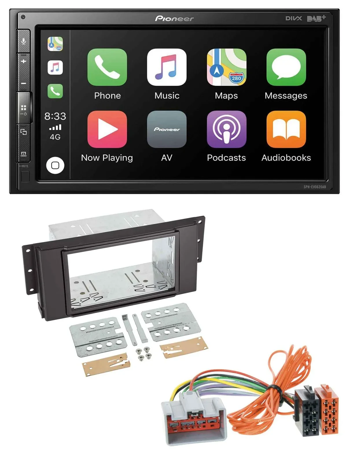Pioneer USB MP3 DAB 2DIN Bluetooth Autoradio für Land Rover Free Lander 11-12
