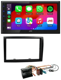 JVC Bluetooth 2DIN MP3 DAB USB Autoradio für Citroen Jumper 06-11 schwarz