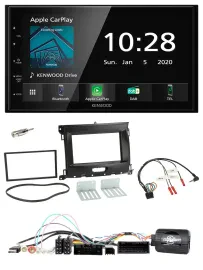 Kenwood Bluetooth Lenkrad DAB USB 2DIN Autoradio für Ford Ranger XL ab 02/2016