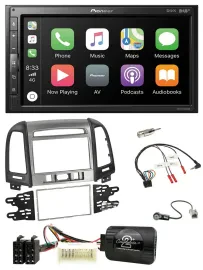 Pioneer USB Lenkrad DAB 2DIN Bluetooth Autoradio für Hyundai Santa Fe 3 Schalter